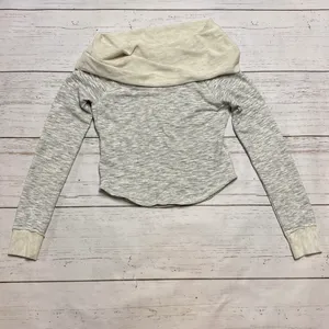 Free People FP Movement Pullover Cowlneck Off Shoulders Knit Sweatshirt thumbnail 8