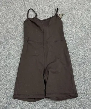 Aritzia Wilfred Free Freestyle 5” Romper Jersey Sweat Wicking Black Size Small thumbnail 3