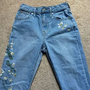 Madewell The Perfect Vintage Summer Jeans Embroidered Edition Size 24 Floral thumbnail 3