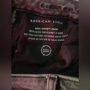 American Eagle Real Good Distressed Skinny Jeans Women’s Size 16 Gray High Rise thumbnail 4