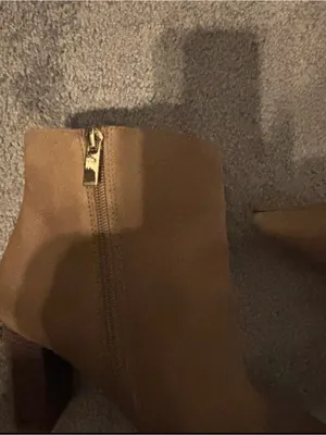 Women Suede Ankle Boots Size 11M Tan thumbnail 6