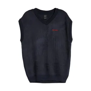 iets frans... Urban Outfitters Fluffy Knit Vest Navy Blue Unisex L NWOT thumbnail 9