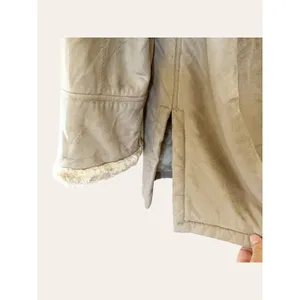 Vintage Beige Faux Suede Coat Size L thumbnail 5