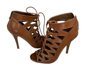 Chinese Laundry Z Lady Day Peep Toe Sugar Brown Heels 8 thumbnail 1