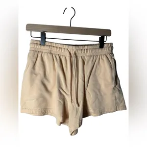 Aeropostale‎ Lounge Shorts Women’s Size S Beige Drawstring Waist thumbnail 2