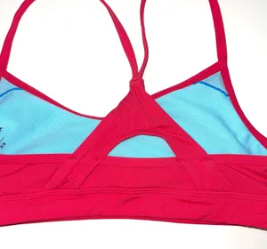 Athleta Hot Pink Ruched Keyhole Back Unlined Sports Bra thumbnail 6