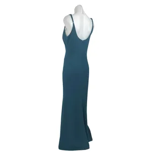 Lulus Infinite Glory Blue Green Sleeveless Cami Camisole Maxi Slip Tank Dress M thumbnail 4