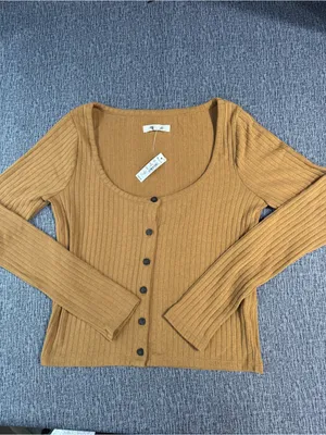 Madewell Ribbed Long Sleeve Crop Shirt thumbnail 2