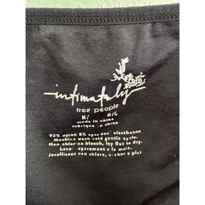 Free People Intimatley Sophie Basic Black Spaghetti Strap Tank Top Square M/L thumbnail 4