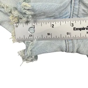 GAP Light Blue Distressed Frayed Hem Cutoff Denim Jean Shorts Womens Size Casual thumbnail 6