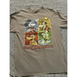Disney Parks Mickey And Friends Color Block T-shirt Grey Adult Unisex Medium thumbnail 2