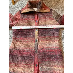 Women's Vintage Jones New York Wool Blend Long Button Up Sweater Y2K 90's Small thumbnail 4