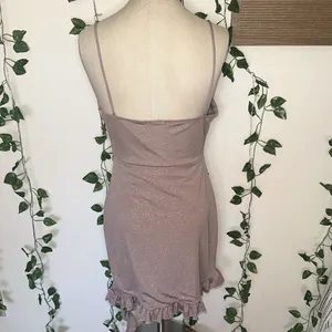 Windsor “Too Fabulous Glitter Ruffle Mini Dress” thumbnail 8