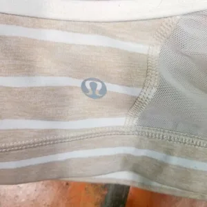 Lululemon Flow Y Bra IV Deauville Cashew Stripe thumbnail 4