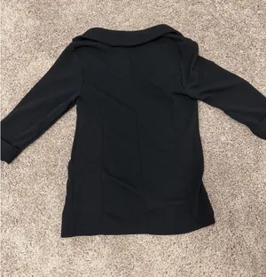 Maurices Black Open-Front Blazer Three-Quarter Sleeves thumbnail 4