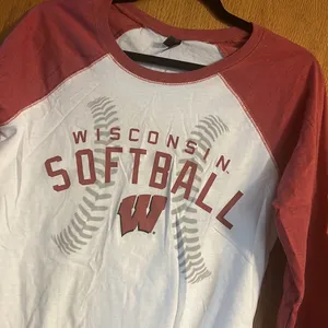 Wisconsin Softball 3/4 Sleeve Shirt thumbnail 2