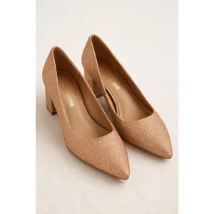 Dream Paris Rose Gold‎ Glitter Block Heels – Size 8 thumbnail 7