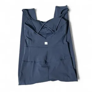 Vuori Mindset‎ Jumpsuit Blue Strappy Back Yoga Bodysuit VW485 Womens S thumbnail 7