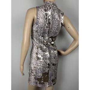Fab'rik Bodycon Sequins Snakeskin Mini‎ Dress Sz S Cocktail Party Club Sexy Date thumbnail 8