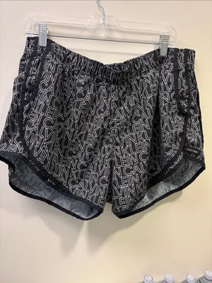 Calvin Klein Black Logo-Print Athletic Shorts thumbnail 2