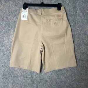 Dickies Women's Size 8/9 Relaxed Fit Twill‎ Khaki NWT Shorts thumbnail 2