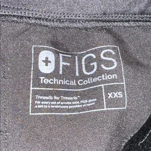 Figs Scrub Black Jogger Pants with Pocket Detail I7 thumbnail 5