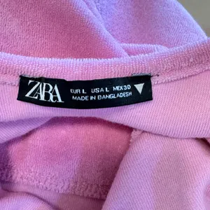 Zara Pink Terry Cloth Crop Top Scoop Neck Sleeveless Bralette 4174/316/620 Large thumbnail 4