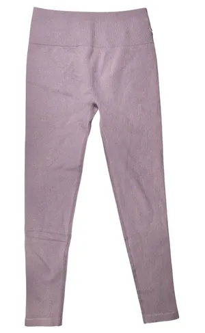 Everlane‎ Seamless Legging Ribbed High Waist M L Light Purple Lilac thumbnail 1