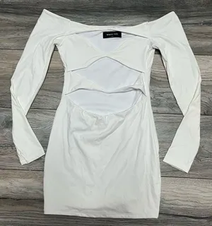 White Fox Cut-Out Boutique White Dress thumbnail 1