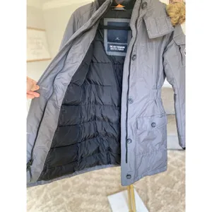 Abercrombie & Fitch A&F Premium Arctic Parka Gray Faux Fur Hood XXS Coat Utility thumbnail 3
