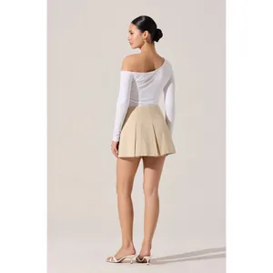 ASTR the Label Kora Top in White Small New Womens Long Sleeve Tee thumbnail 10