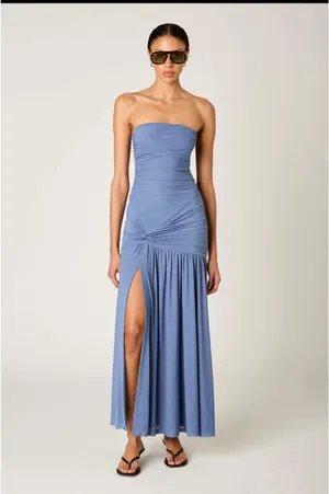 NIA maxi dress Blue thumbnail 2