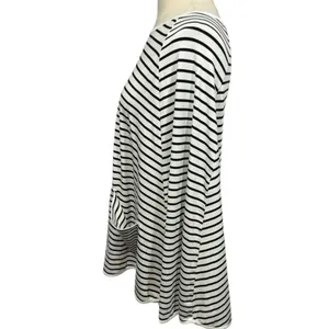 Kefee Kol Nursing Poncho Cover Up Black White Stripes‎ thumbnail 9