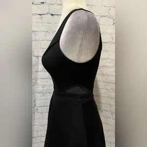 Abercrombie & Fitch Black dress Mesh Sides And Zipper Back Size Small thumbnail 4