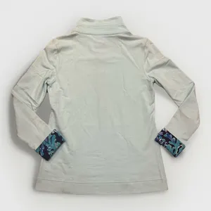 Lilly Pulitzer UPF 50+ LANDLEY Popover XS Green Blue Athleisure Preppy Sweater‎ thumbnail 10