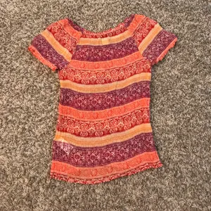 Lucky Brand semi-sheer cinched neckline tie neck blouse thumbnail 7