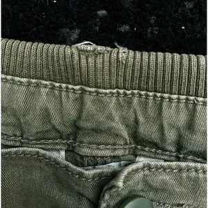 American Eagle Cargo Pants Womens 12 Green High Rise Wide Leg Stretch Utility thumbnail 4