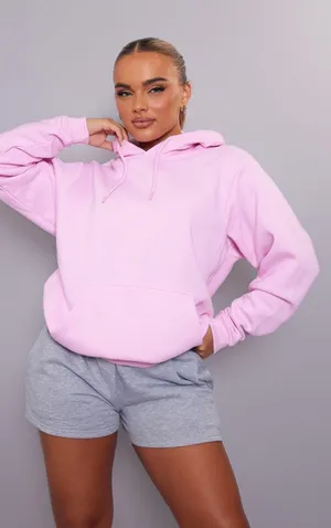 Pretty Little Thing baby pink hoodie thumbnail 1