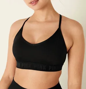 PINK - Victoria's Secret New ULTIMATE STRAPPY BACK LIGHTLY LINED SPORTS BRA thumbnail 1