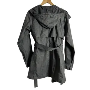 Columbia Pardon My Trench Gray Belted Hooded Windbreaker Rain Jacket Size S thumbnail 7