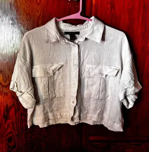 Forever 21 Crop Button-Up thumbnail 1