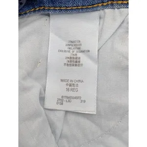 Levi's 710 Super Skinny Girls Size 16 Light Wash Denim Jeans Adjustable‎ NWT thumbnail 10