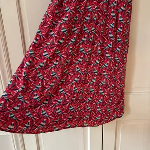 Boden‎ Olwen Strawberry Split Bird Print Dress Size 6 Pink Midi Printed Summer thumbnail 12