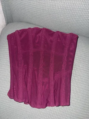 Princess Polly Oscuro Longline Mesh Corset Top Currant thumbnail 7