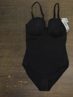 NWT Wacoal Womens Red Carpet Medium Control Strapless Shaping Bodysuit Black 38C thumbnail 5