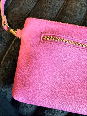 Nanette Lepore Hot Pink Pebbled Leather Crossbody thumbnail 5