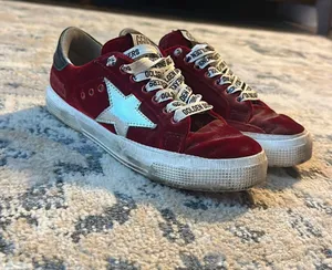 Golden Goose Sneakers Red May Classic Glitter Star 35 thumbnail 1