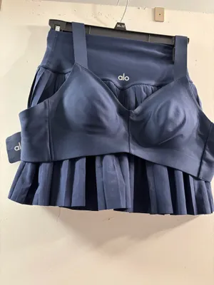 Navy Tennis outfit by AOL Sz.X-small yoga or tennis thumbnail 9