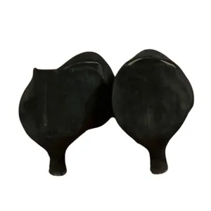 Liz Claiborne Vintage Black Suede Kitten Heel Pumps Made in Spain Almond Toe thumbnail 4