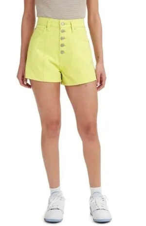 Levi's Strauss Women’s Notch High Waisted Mom Shorts Daiquiri Green Size 26 thumbnail 1